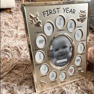 My first year silver picture frame